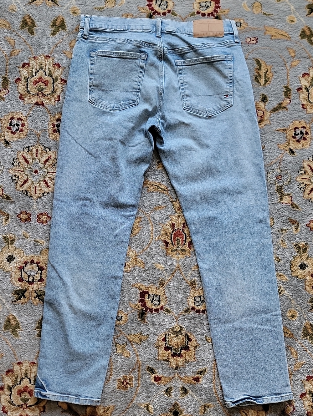 Tommy Hilfiger Light Blue Slim Straight Men’s Jeans, 34x32